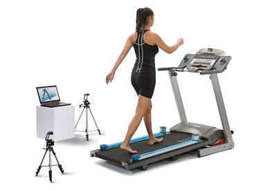 One meter system on treadmill